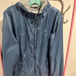 Calvin Klein Gray and Blue Jacket